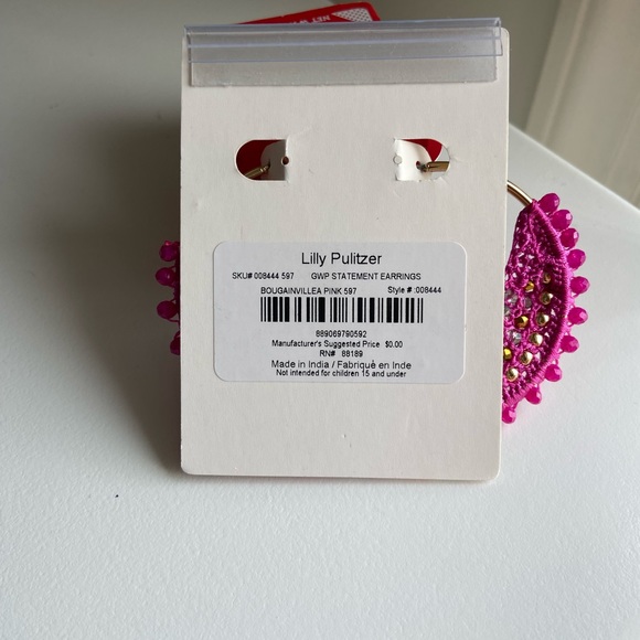 BNWT Lily Pulitzer Hoop Eaarings - Picture 5 of 5